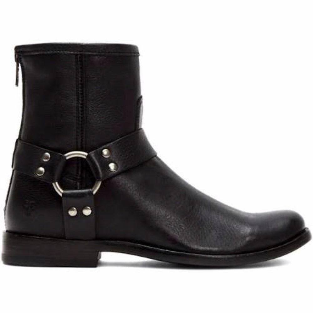 Frye Phillip Harness Black 7.5
